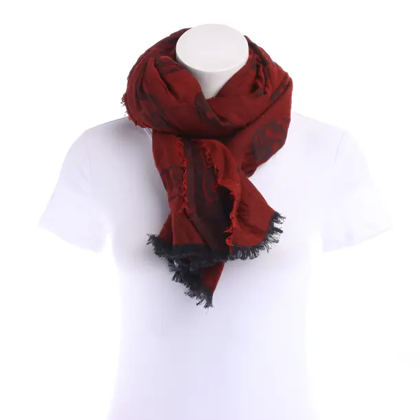 Tuch in Schwarz, Baumwolle, Alexander McQueen