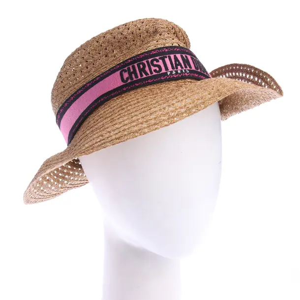 Hat, in Light Brown, Paper, Dior