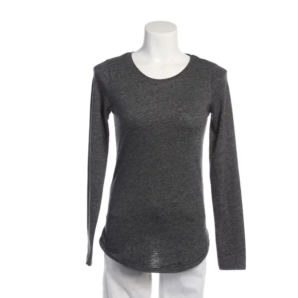 Long Sleeve Shirt in Gray, Cotton, Closed