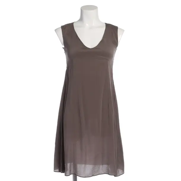 Kleid in Braun, Seide, Aglini
