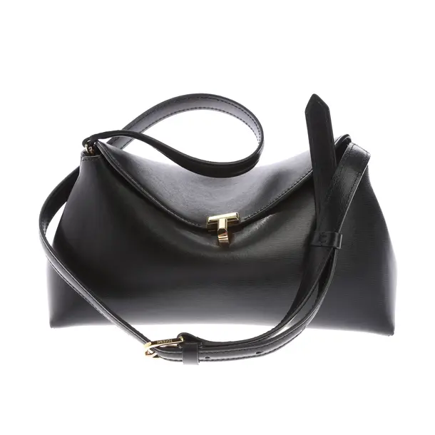Shoulder Bag in Black, Leather, Totême