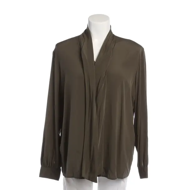Bluse in Grün, Seide, Van Laack