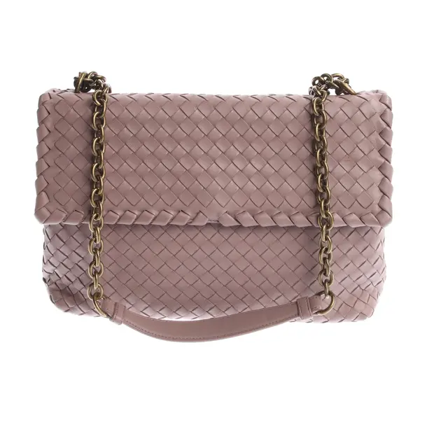 Schultertasche in Rosa, Leder, Bottega Veneta
