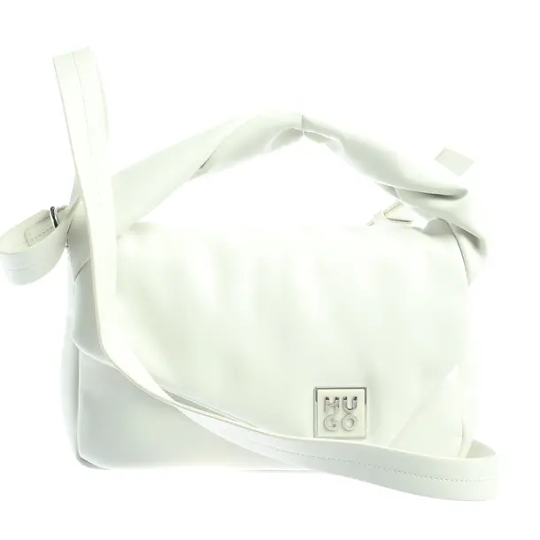 Schultertasche in Weiß, Leder, Hugo Boss Red Label