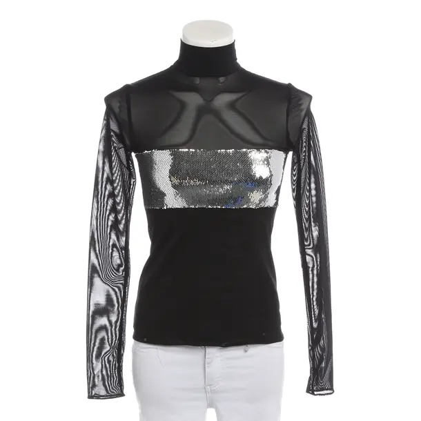 Bluse in Schwarz, Polyester, Galvan London
