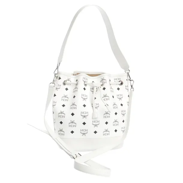 Bucket Bag in Schwarz, Leder, MCM