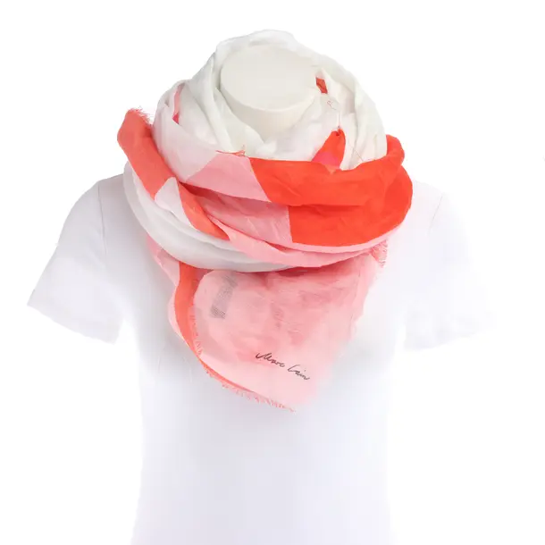Shawl in White, Cotton, Marc Cain