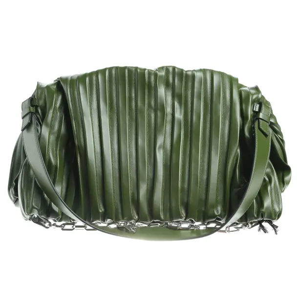 Handtasche, in Grün, Leder, Karl Lagerfeld