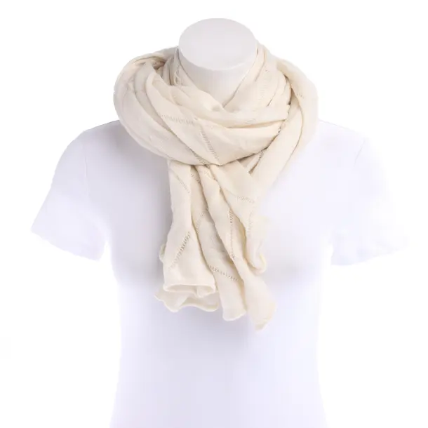 Scarf in White, Cashmere, Chanel