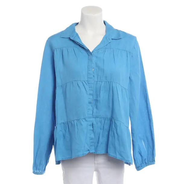 Blouse in Blue, Linen, Mrs & Hugs