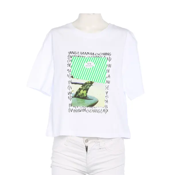 Shirt in Weiß, Baumwolle, Armani Exchange