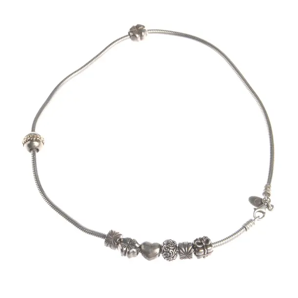 Necklace in Metallic, 925 Sterling Silver, Pandora