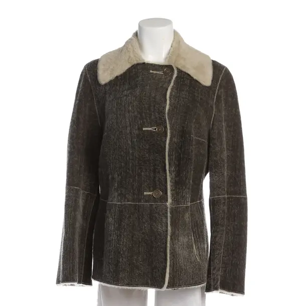 Mid-Season Jacket in Brown, Fur, Strenesse