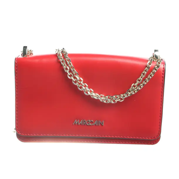 Schultertasche in Rot, Leder, Marc Cain