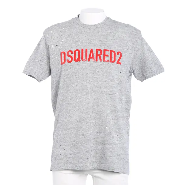 T-Shirt in Gray, Cotton, Dsquared