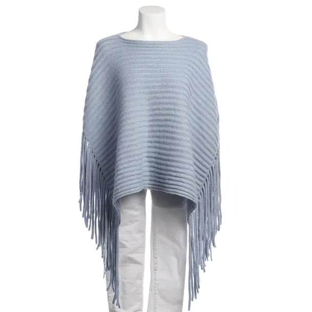 Poncho in Blau, Wolle, Iris von Arnim