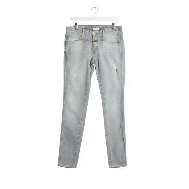 Jeans Straight Fit in Grau, Baumwolle, Closed
