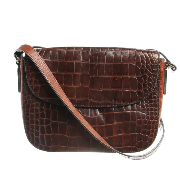 Schultertasche in Braun, Leder, Hugo Boss