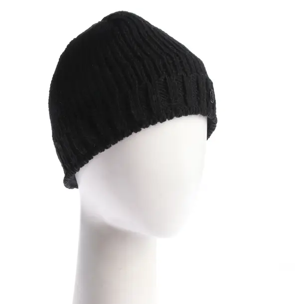Beanie in Black, Wool, Bogner Fire and Ice