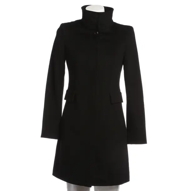 Übergangsmantel in Schwarz, Wolle, Max Mara