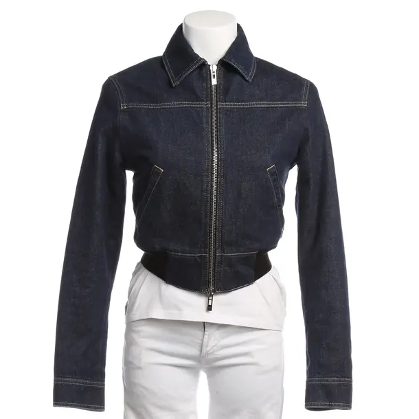Übergangsjacke in Blau, Baumwolle, Alaia