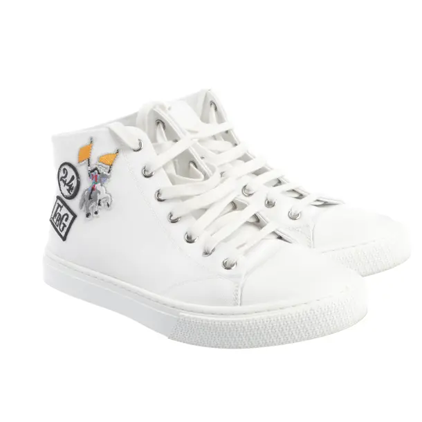 High-Top Sneakers in White, , Hermès