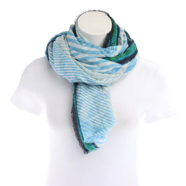 Shawl in Blue, Cotton, Faliero Sarti