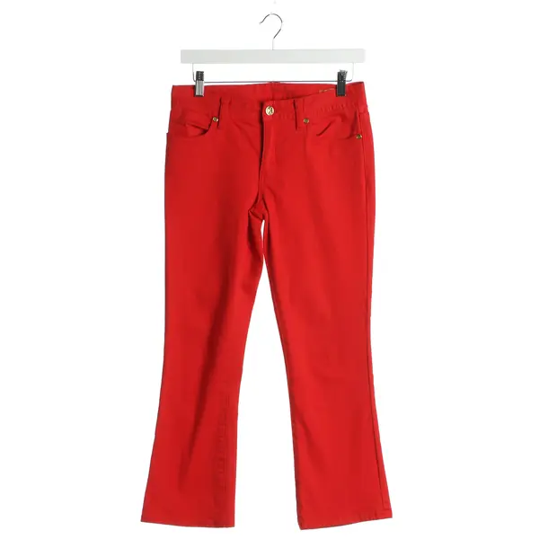 Jeans Slim Fit in Rot, Baumwolle, Tory Burch