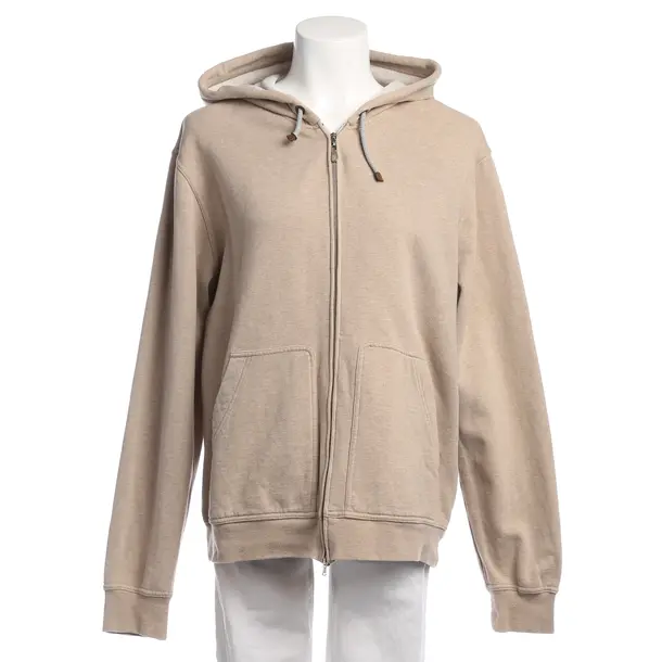 Zip-up Hoodie in Brown, Cotton, Brunello Cucinelli