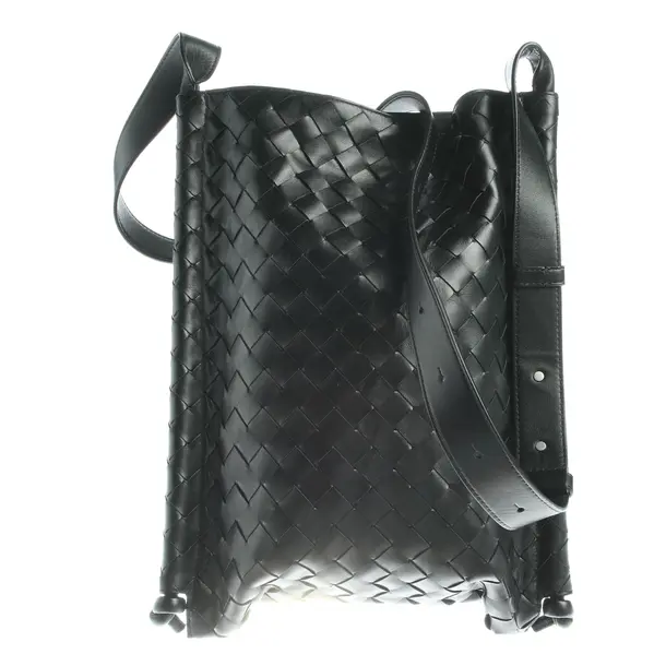 Schultertasche in Schwarz, Leder, Bottega Veneta