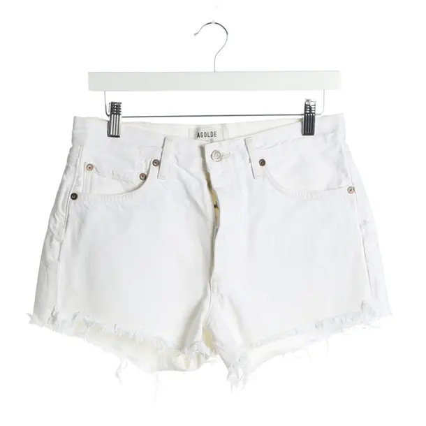 Shorts in White, Cotton, Agolde
