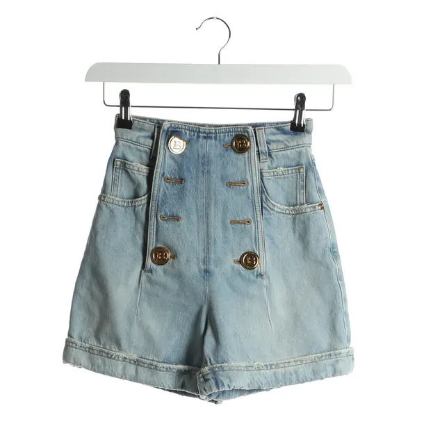 Shorts in Blau, Baumwolle, Balmain