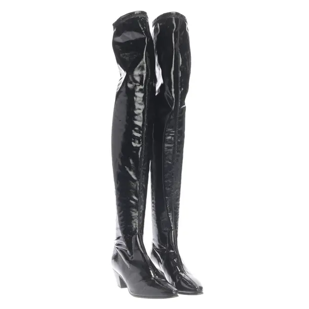 Over-The-Knee Boots in Black, , Maje