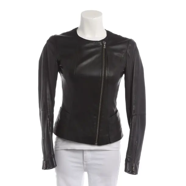 Lederjacke in Schwarz, Leder, Hugo Boss Red Label