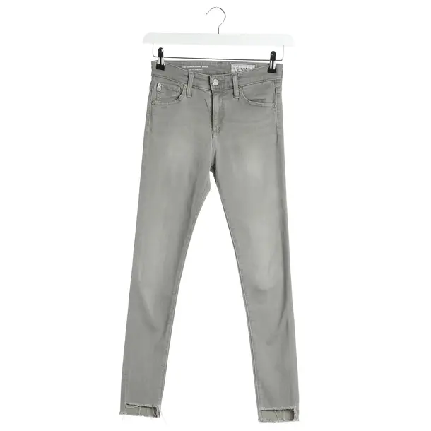 Jeans Straight Fit in Grau, Viskose, AG Jeans