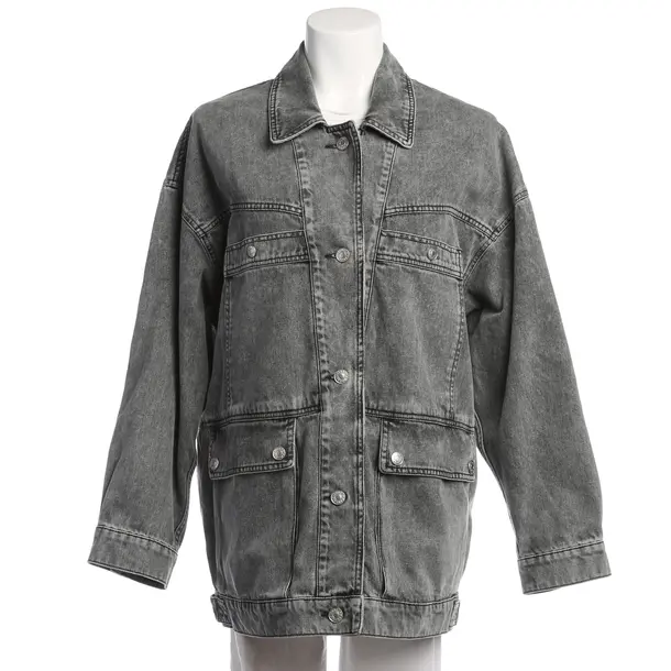 Jeansjacke in Grau, Baumwolle, Isabel Marant