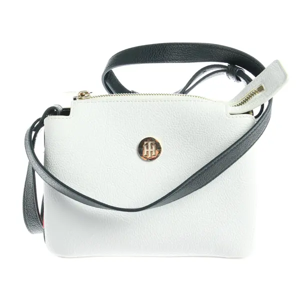 Schultertasche in Weiß, Polyurethan, Tommy Hilfiger