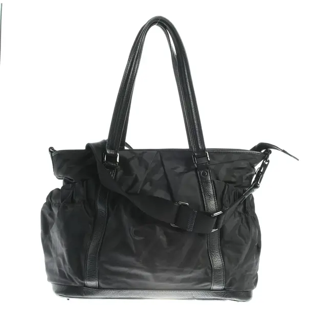 Handbag in Black, Polyester, Burberry