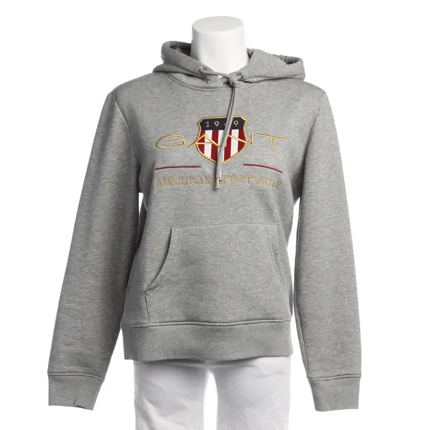 Hoodie in Grau, Baumwolle, Gant