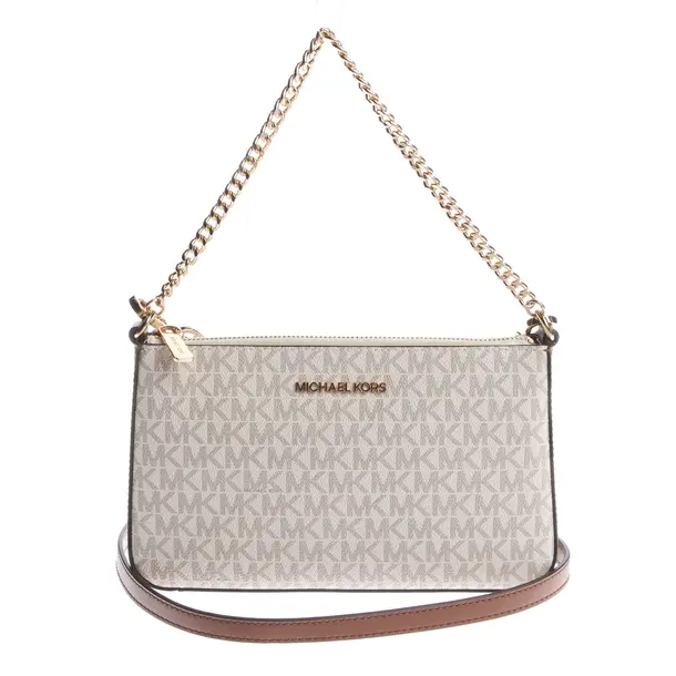Shoulder Bag in White, Leather, Michael Kors