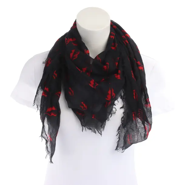 Tuch in Rot, Baumwolle, Alexander McQueen