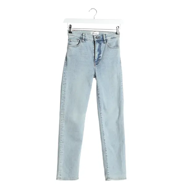 Straight Fit Jeans in Blue, Cotton, Frame