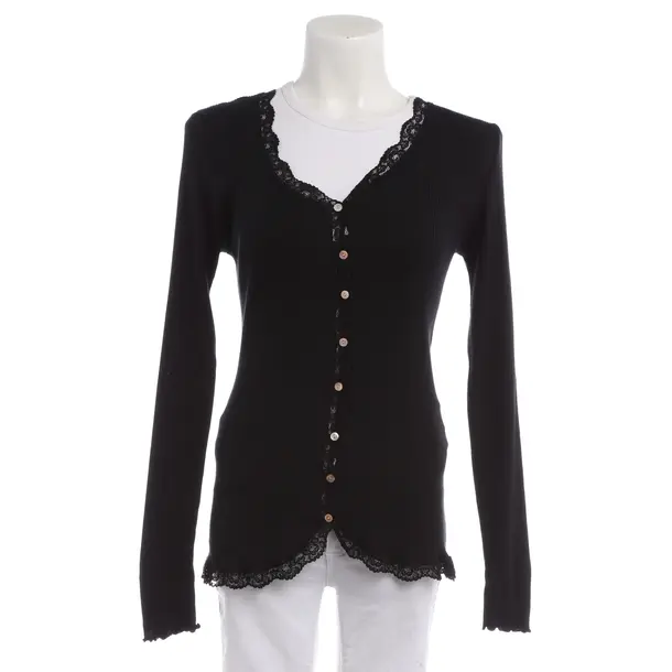 Cardigan in Black, Cotton, Rosemunde