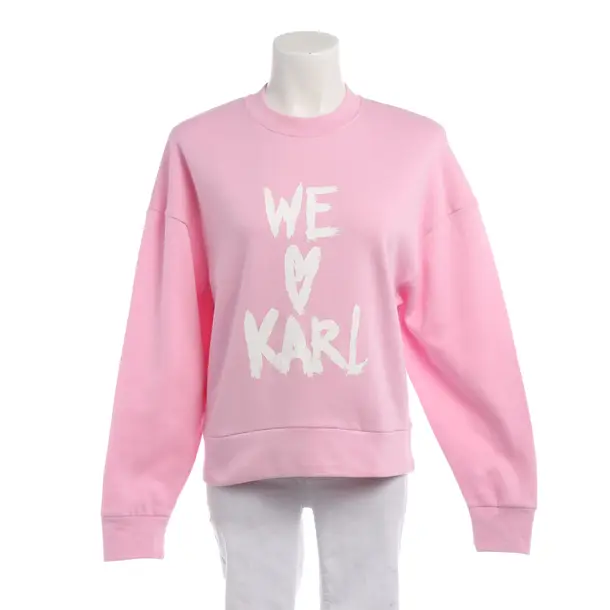 Sweatshirt in Rosa, Baumwolle, Karl Lagerfeld