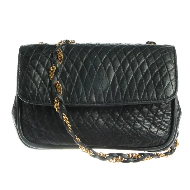 Abendtasche in Schwarz, Leder, Bally