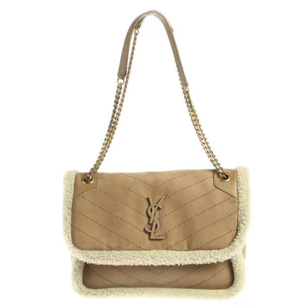 Schultertasche in Braun, Leder, Saint Laurent
