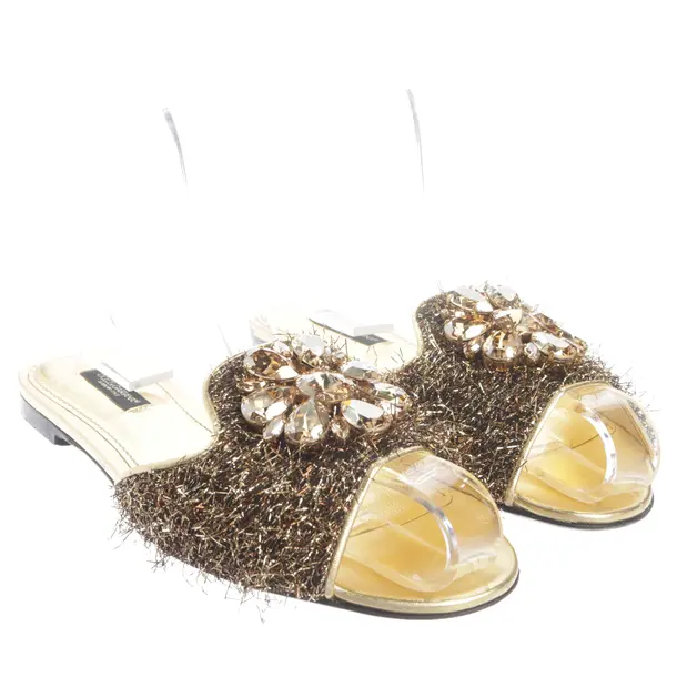 Sandals in Metallic, , Dolce & Gabbana
