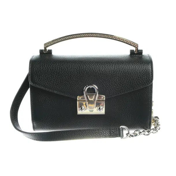 Shoulder Bag in Black, Leather, Aigner