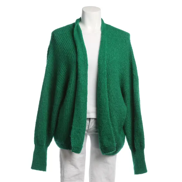 Strickjacke in Grün, Wolle, American Vintage