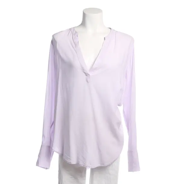 Blouse in Purple, Cotton, Closed